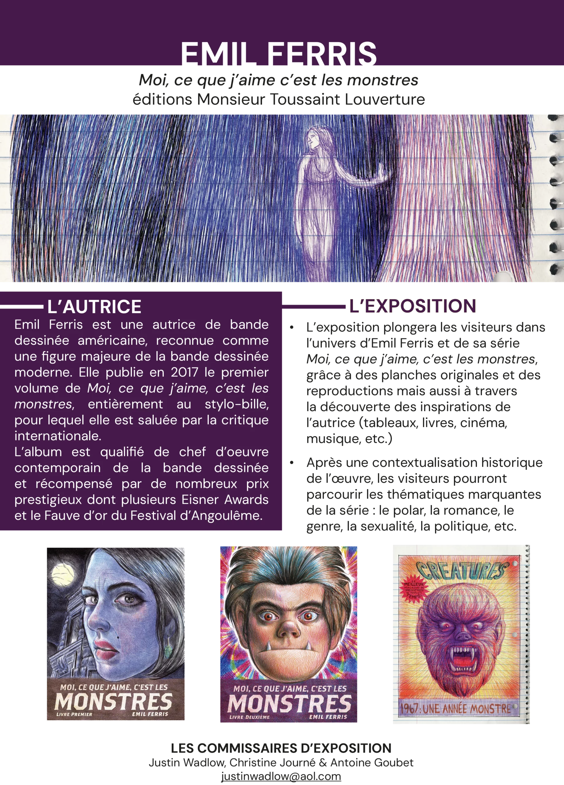 RDVBD 2026 - Les monstres d'Emil Ferris